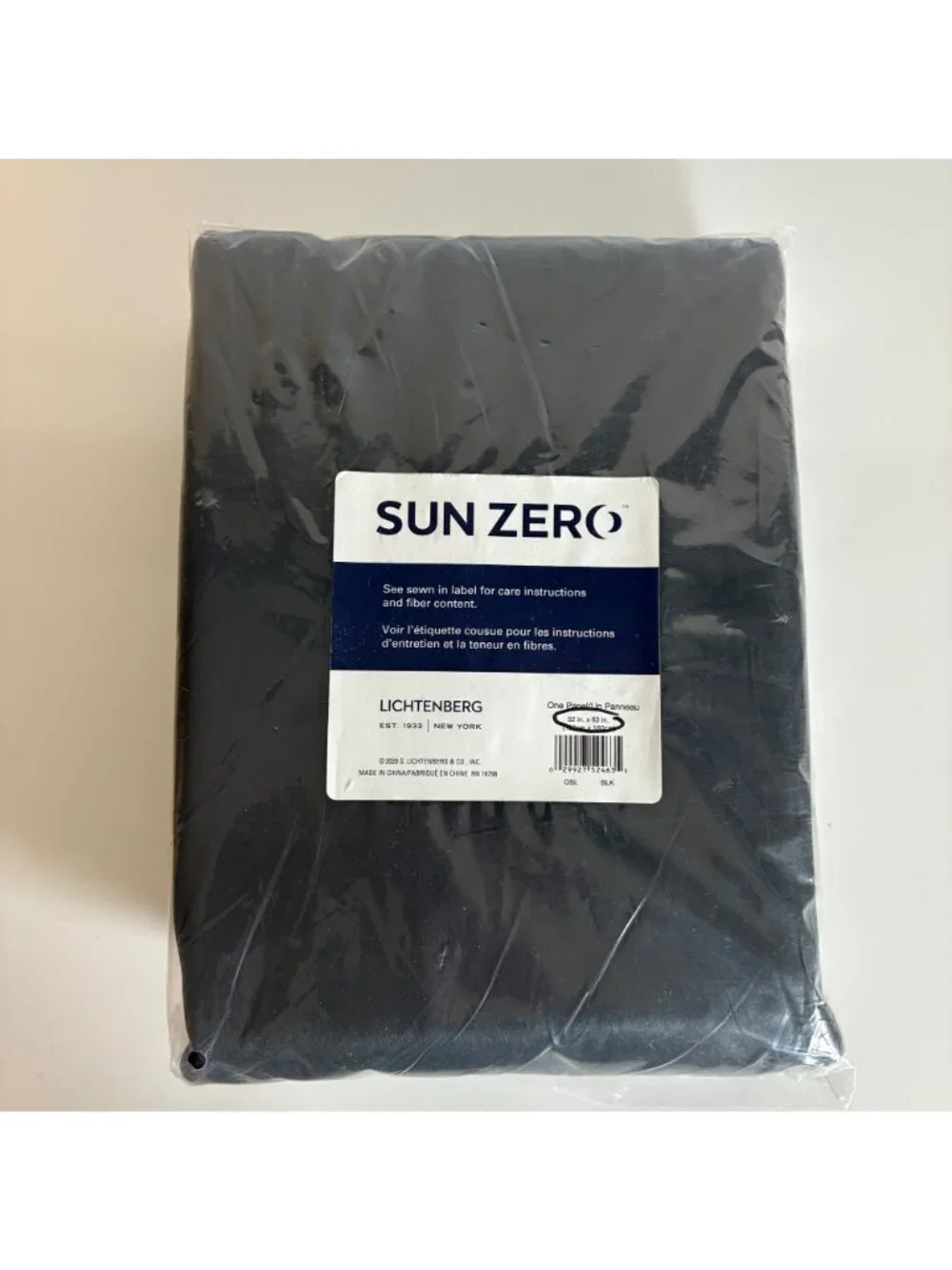 Sun Zero Blackout Curtain Panel 52in x 63in Two Single Panels Rod Pocket NEW